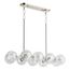 Bellera 38" Linear Chandelier (Polished Nickel), K-31766-CH10-SNL