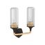 Occasion Two-Light Sconce (Black w/ Brass Trim), K-31776-SC02-BML