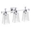 Riff Three-Light Sconce (Polished Chrome), K-31757-SC03-CPL