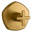 Occasion Rite-Temp Valve Trim w/ Cross Handle (Vibrant Brushed Moderne Brass), K-TS27043-3-2MB