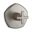 Rite-Temp Valve Trim w/ Cross Handle (Vibrant Brushed Nickel)