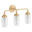 Artifacts Three-Light Sconce (Brushed Moderne Brass), K-32806-SC03-2GL