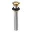 Clicker Drain Without Overflow (Vibrant Brushed Moderne Brass), K-33151-2MB