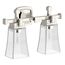 Riff Two-Light Sconce (Polished Nickel), K-31756-SC02-SNL