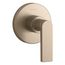 Composed Mastershower Transfer Valve Trim w/ Lever Handle (Vibrant Brushed Bronze), K-T73140-4-BV