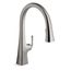 Graze Touchless Pull-Down Kitchen Sink Faucet w/ Three-Function Sprayhead (Vibrant Titanium), K-22068-TT