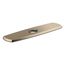 Graze Three-Hole Kitchen Faucet Escutcheon (Vibrant Brushed Bronze), K-22071-BV