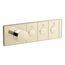 Anthem Three-Outlet Recessed Mechanical Thermostatic Valve Control (Vibrant French Gold), K-26347-9-AF