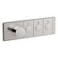 Anthem Three-Outlet Recessed Mechanical Thermostatic Valve Control (Vibrant Titanium), K-26347-9-TT