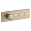 Anthem Three-Outlet Recessed Mechanical Thermostatic Valve Control (Vibrant Brushed Bronze), K-26347-9-BV