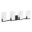 Honesty Four-Light Sconce (Matte Black), K-28973-SC04-BLL