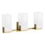 Honesty Three-Light Sconce (Brushed Moderne Brass), K-31494-SC03-2GL