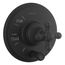 Artifacts Rite-Temp Valve Trim w/ Push-Button Diverter And Cross Handle (Matte Black), K-T72768-3-BL