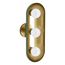 Jabot Three-Light Sconce (Jade w/Brushed Moderne Brass Accents), K-31784-SC03-6GL