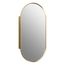 Verdera 20" X 40" Capsule Framed Medicine Cabinet (Moderne Brushed Gold), K-35574-BGL
