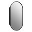 Verdera 15" X 30" Capsule Framed Medicine Cabinet (Matte Black), K-35573-BLL