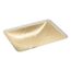 Yepsen 20" Rectangular Undermount Bathroom Sink, No Overflow (Translucent Sandalwood), K-28823-TG7