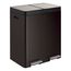 21.7-Gallon Stainless Steel Dual-Bin Step Trash Can (Black Stainless), K-23828-BST