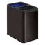 5-3/4-Gallon Dual-Compartment Open-Top Trash Can (Black Stainless), K-31315-BST
