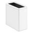 3-Gallon Open-Top Trash Can (Stainless Steel + White), K-31313-STW