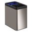 5-3/4-Gallon Dual-Compartment Open-Top Trash Can (Stainless Steel), K-31315-ST