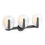 Hint Three-Light Sconce (Matte Black), K-38398-SC03S-BLL