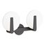 Hint Two-Light Sconce (Matte Black), K-38397-SC02-BLL