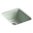 Iron/Tones 17" Top-/Undermount Single-Bowl Bar Sink (Aspen Green), K-6584-42