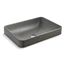 Wastelab Vox 23" Rectangular Vessel Bathroom Sink, No Overflow (Ashen), K-30673-N-AHN