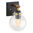 Holt One-Light Sconce (Black w/ Brass Trim), K-38412-SC01-BML