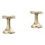 Occasion Cross Bathroom Faucet Handles (Vibrant French Gold), K-27010-3-AF