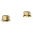 Occasion Knob Bathroom Faucet Handles (Vibrant Brushed Moderne Brass), K-27010-9-2MB
