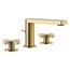 Composed Widespread Bathroom Faucet w/ Cross Handles, 1.2 Gpm (Vibrant Brushed Moderne Brass), K-73060-3-2MB