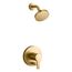 Elate Rite-Temp Shower Trim Kit w/ Push-Button Diverter, 1.5 Gpm (Vibrant Brushed Moderne Brass), K-T35326-4H-2MB