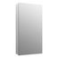 Catalan 20-1/8" W X 36-1/8" H Aluminum Single-Door Medicine Cabinet w/ 170 Degree Hinge (Satin Anodized Aluminum), K-2939-PG-SAA