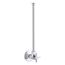 1/2" Npt Angle Supply w/ Stop w/ Cross Handle And Annealed Vertical Tube (Polished Chrome), K-7638-CP