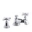 Pinstripe Pure Widespread Lavatory Faucet, Cross Handles - Polished Chrome, K-13132-3A-CP