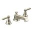 Pinstripe Widespread Bathroom Faucet w/ Lever Handles, 1.2 Gpm (Vibrant Brushed Nickel), K-13132-4A-BN