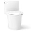 Veil One-piece Elongated Toilet w/ Skirted Trapway, Dual-flush (White), K-1381-0