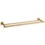 Purist 24" Double Towel Bar (Vibrant Brushed Moderne Brass), K-14375-2MB