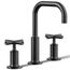 Purist Widespread Bathroom Sink Faucet w/ Cross Handles, 1.2 GPM (Matte Black), K-14406-3-BL