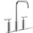 Purist Widespread Bathroom Sink Faucet w/ Lever Handles, 1.2 GPM (Polished Chrome), K-14408-4-CP
