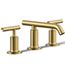 Purist Widespread Bathroom Sink Faucet w/ Lever Handles, 1.2 GPM (Vibrant Brushed Moderne Brass), K-14410-4-2MB