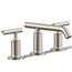 Purist Widespread Bathroom Sink Faucet w/ Lever Handles, 1.2 GPM (Vibrant Brushed Nickel), K-14410-4-BN