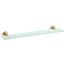 Purist Glass Shelf (Vibrant Brushed Moderne Brass), K-14440-2MB