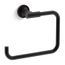Purist Towel Ring (Matte Black), K-14441-BL