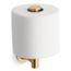Purist Vertical Toilet Paper Holder (Vibrant Brushed Moderne Brass), K-14444-2MB