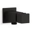 Loure Wall Mount Handshower Holder w/ Supply Elbow (Matte Black), K-14791-BL