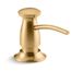 Transitional Design Soap/lotion Dispenser (Vibrant Brushed Moderne Brass), K-1893-C-2MB