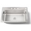 Verse 33" Top Mount Single-bowl Kitchen Sink (Stainless Steel), K-20060-4-NA